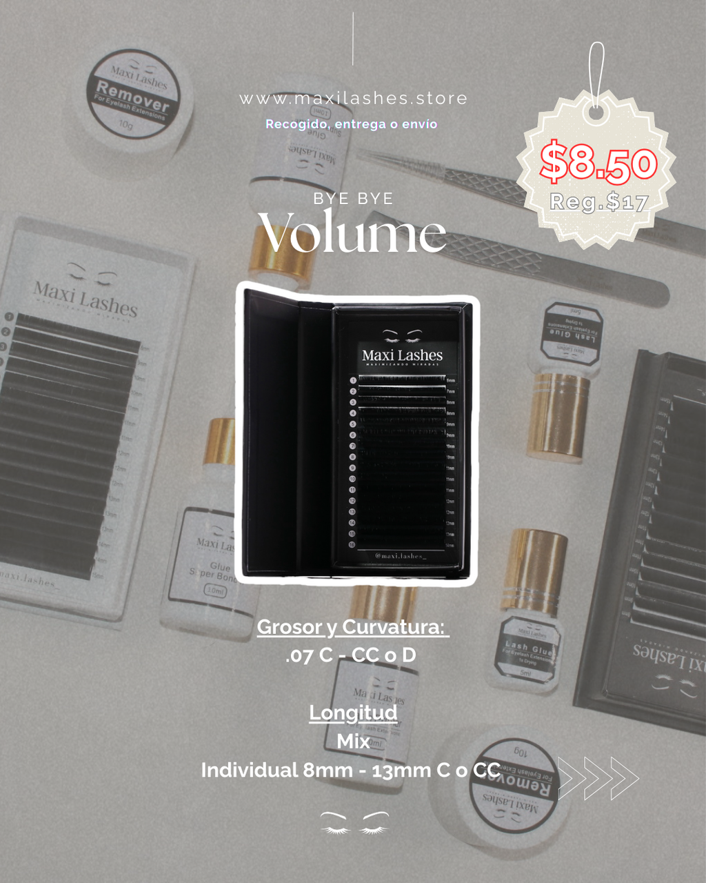 Volume lashes (.07 EASY FAN)