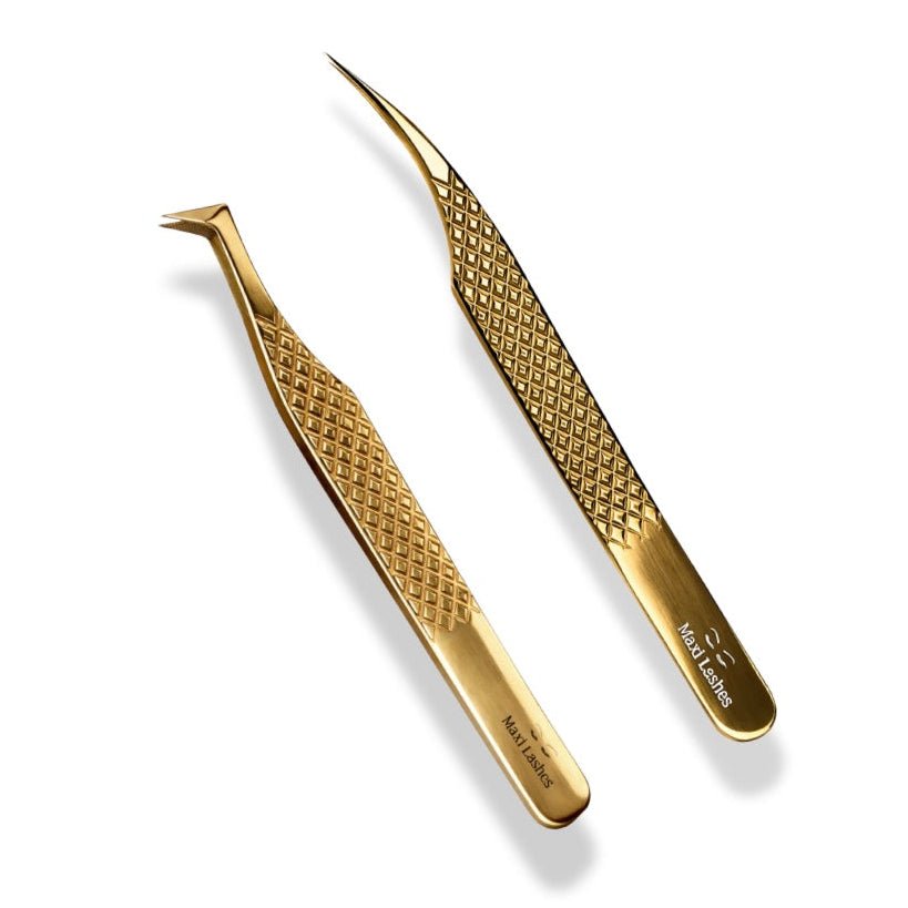 Golden Pro Duo - Tweezers - Maxi Lashes